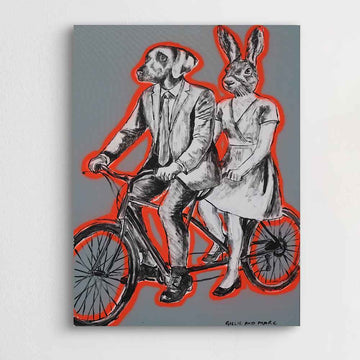 They Were Just 100% Happy (Original Painting)