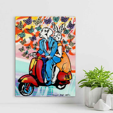 They Were Lost in a Butterfly Dream (Original Painting)