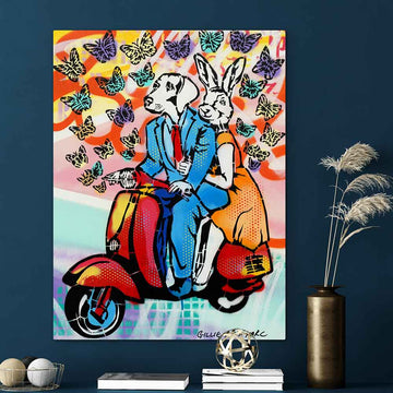 They Were Lost in a Butterfly Dream (Original Painting)
