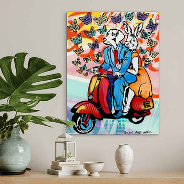 They Were Lost in a Butterfly Dream (Original Painting)