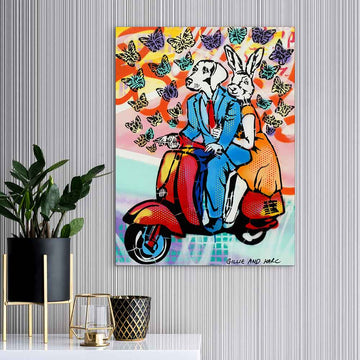 They Were Lost in a Butterfly Dream (Original Painting)