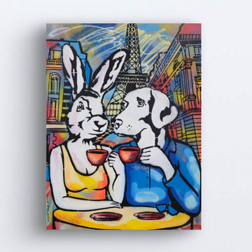 They Fell in Love in Paris (Original Painting)