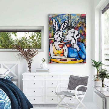 They Fell in Love in Paris (Original Painting)