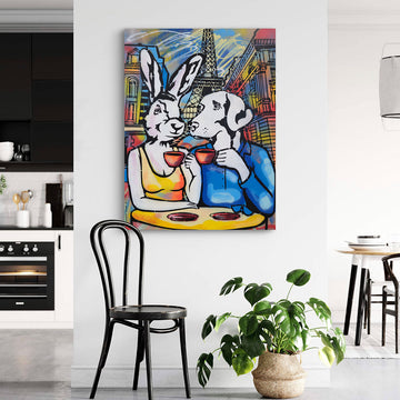 They Fell in Love in Paris (Original Painting)