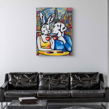 They Fell in Love in Paris (Original Painting)