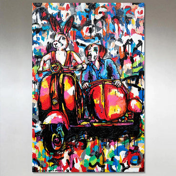 They Were Go Go Go (Original Painting)