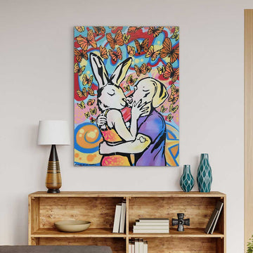 This Kiss Was Not Like Any Other (Original Painting)