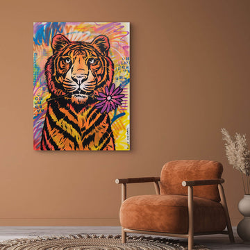 Tiger Looks Pretty (Original Painting)