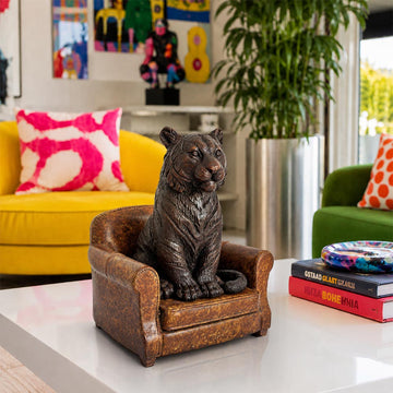 Tiger Accepted Our Welcome (Bronze Sculpture, Small)