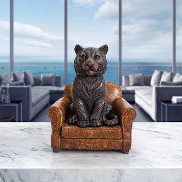 Tiger Accepted Our Welcome (Bronze Sculpture, Small)