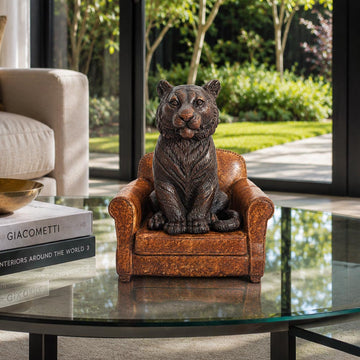 Tiger Accepted Our Welcome (Bronze Sculpture, Small)