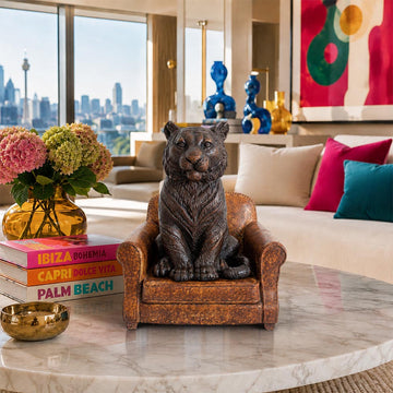 Tiger Accepted Our Welcome (Bronze Sculpture, Small)