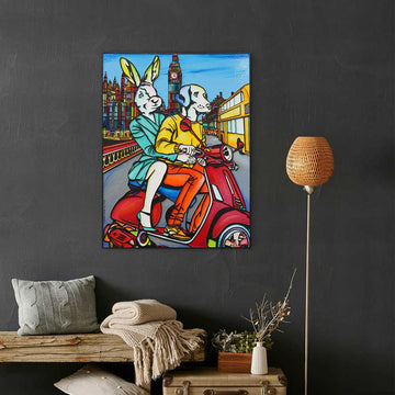 To London and Beyond (Original Painting)