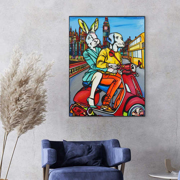 To London and Beyond (Original Painting)