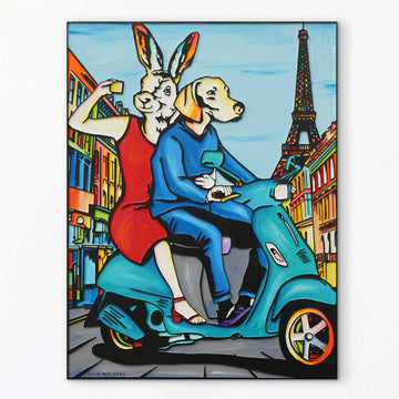 To Paris and Beyond (Original Painting)