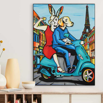 To Paris and Beyond (Original Painting)