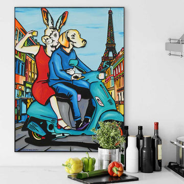 To Paris and Beyond (Original Painting)