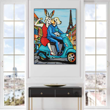 To Paris and Beyond (Original Painting)