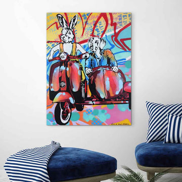 Together Against Everything (Original Painting)