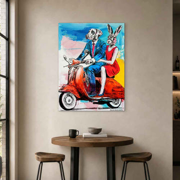 Together We Ride Into the Great Unknown (Original Painting)
