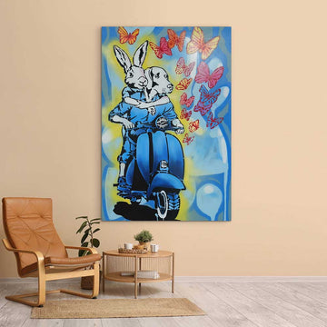 Two Hearts One Planet (Original Painting)