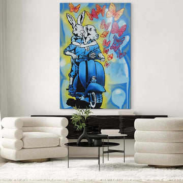 Two Hearts One Planet (Original Painting)