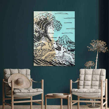 Two Wild Hearts on One Extraordinary Journey (Original Painting)