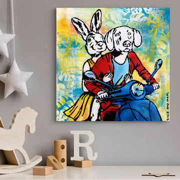 Vespa Love Time (Original Painting)