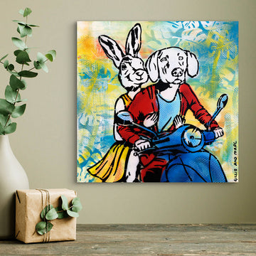 Vespa Love Time (Original Painting)