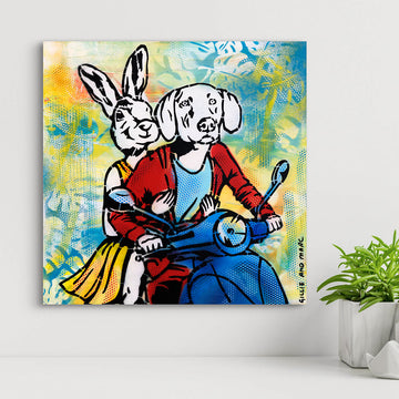 Vespa Love Time (Original Painting)