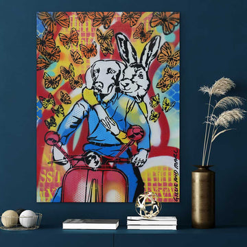 Vespa Freedom (Original Painting)