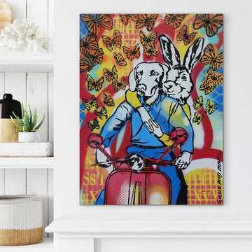 Vespa Freedom (Original Painting)