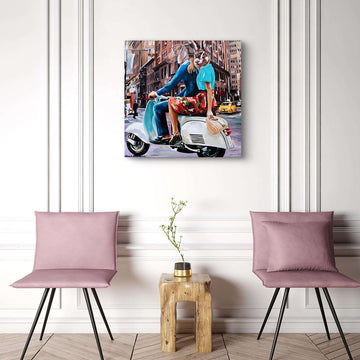 Vespa Travellers (Original Painting)