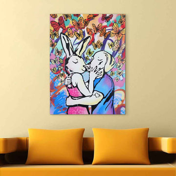When Opposites Fall in Love (Original Painting)