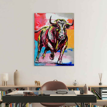 Where the Wild Earth Trembles Beneath His Feet (Original Painting)