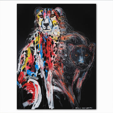 Whirlwind, the Fading Cheetah (Original Painting)