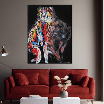 Whirlwind, the Fading Cheetah (Original Painting)