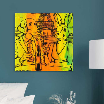 Wine in Paris (Original Painting)