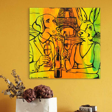 Wine in Paris (Original Painting)
