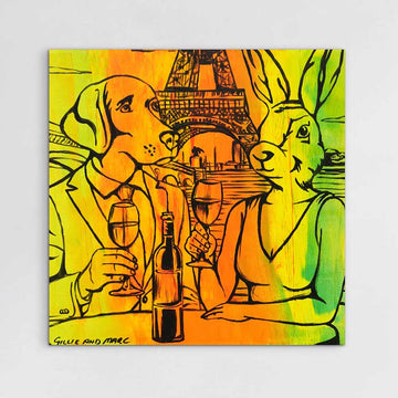 Wine in Paris (Original Painting)