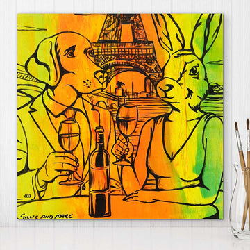 Wine in Paris (Original Painting)