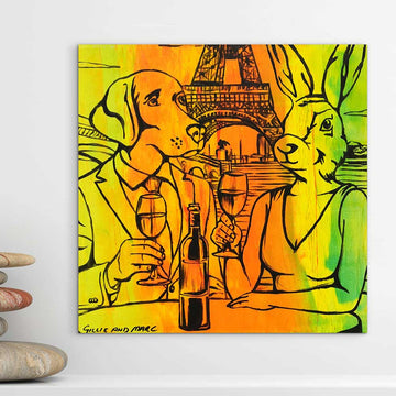 Wine in Paris (Original Painting)