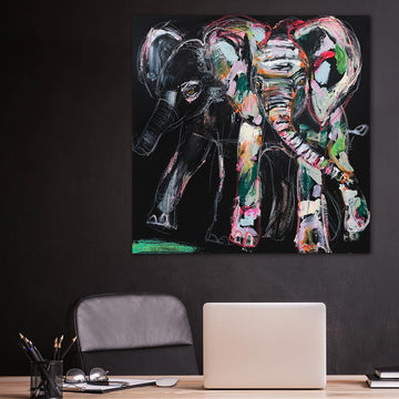 Amara, the Vanishing African Elephant (Original Painting)