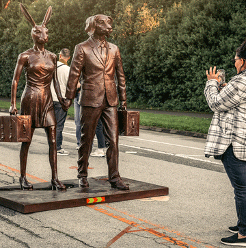 They Believed Every Journey Was a Beautiful Adventure (Bronze Sculpture)