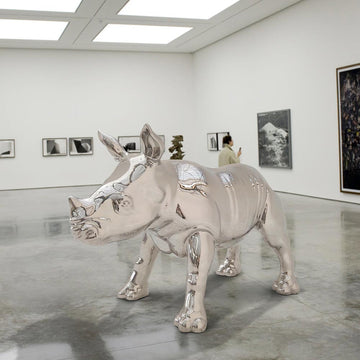 The Wonderful Rhino Baby (Bronze Sculpture)