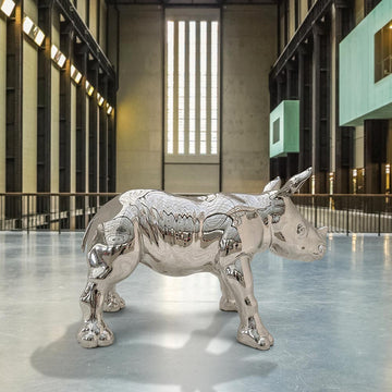 The Wonderful Rhino Baby (Bronze Sculpture)
