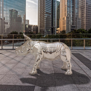 The Wonderful Rhino Baby (Bronze Sculpture)
