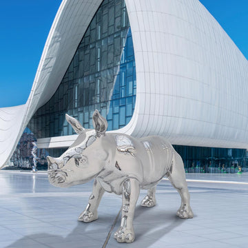 The Wonderful Rhino Baby (Bronze Sculpture)