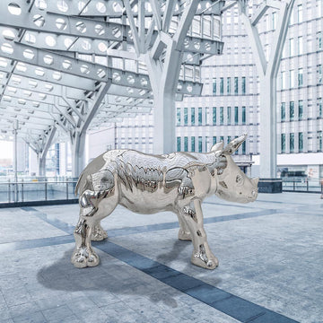 The Wonderful Rhino Baby (Bronze Sculpture)