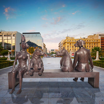 The Baby Bench (Bronze Sculpture)